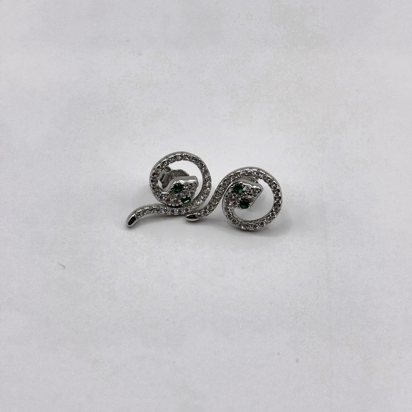 Ethereal Serpent Stud Earrings